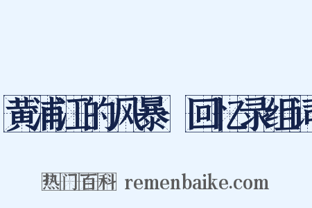 黄浦江的风暴·回忆录组词是什么意思的图片